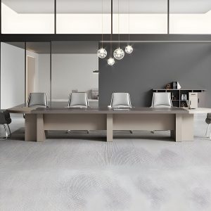 Bureau de direction contemporain ovale avec bahut - 367 cm (L) x 150 cm (l) x 75 cm (H) Table seule – Bild 3