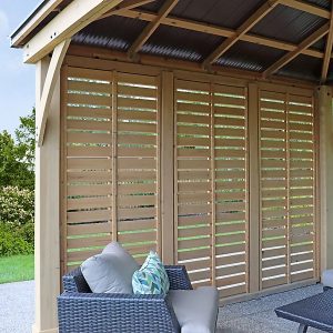Gazebo Meridian de 3,7 m (12 pi) avec triple mur d'intimité – Bild 2