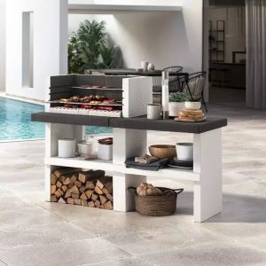 EASY GARDEN BY PALAZZETTI Barbecue fixe charbon avec plan de travail – Bild 6