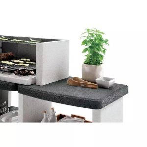 EASY GARDEN BY PALAZZETTI Barbecue fixe charbon avec plan de travail – Bild 5