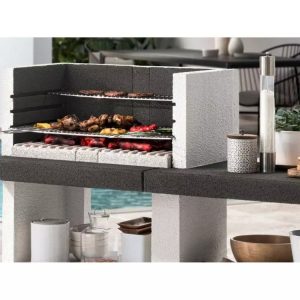 EASY GARDEN BY PALAZZETTI Barbecue fixe charbon avec plan de travail – Bild 3