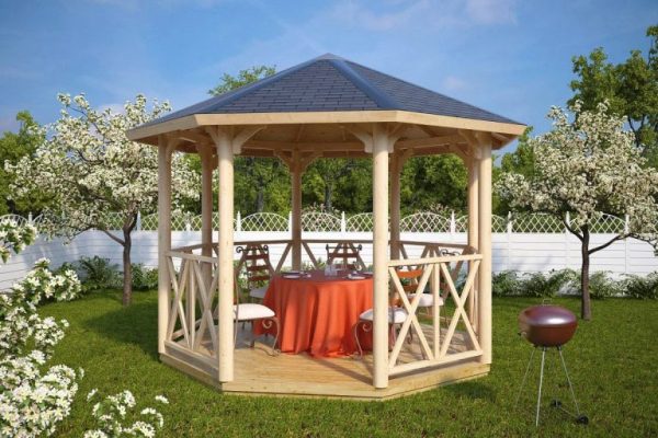 Tonnelle en bois PALMAKO 9 m²