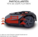 Practixx Robot tondeuse PX-RRM-600Wi – Jardins jusqu'à 600 m² – Largeur de coupe 18 cm – Hauteur de coupe 2 à 6 cm – Bluetooth ou WiFi – Autonomie – Bild 2