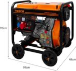 T-Mech Générateur diesel 5Kva à Cadre ouvert 10CV Triphasé 230/400V – Bild 3