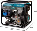 Groupe Électrogène 6500w Moteur diesel Euro 5 "könner & Söhnen" KS 8100HDE – Bild 2