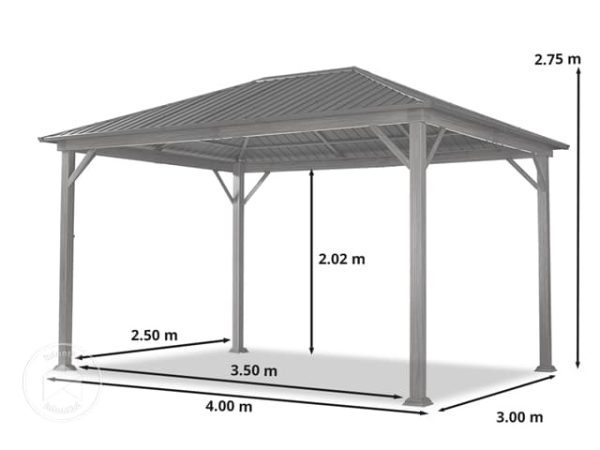 Gazébo en bambou confort "PASSION" - Afbeelding 2
