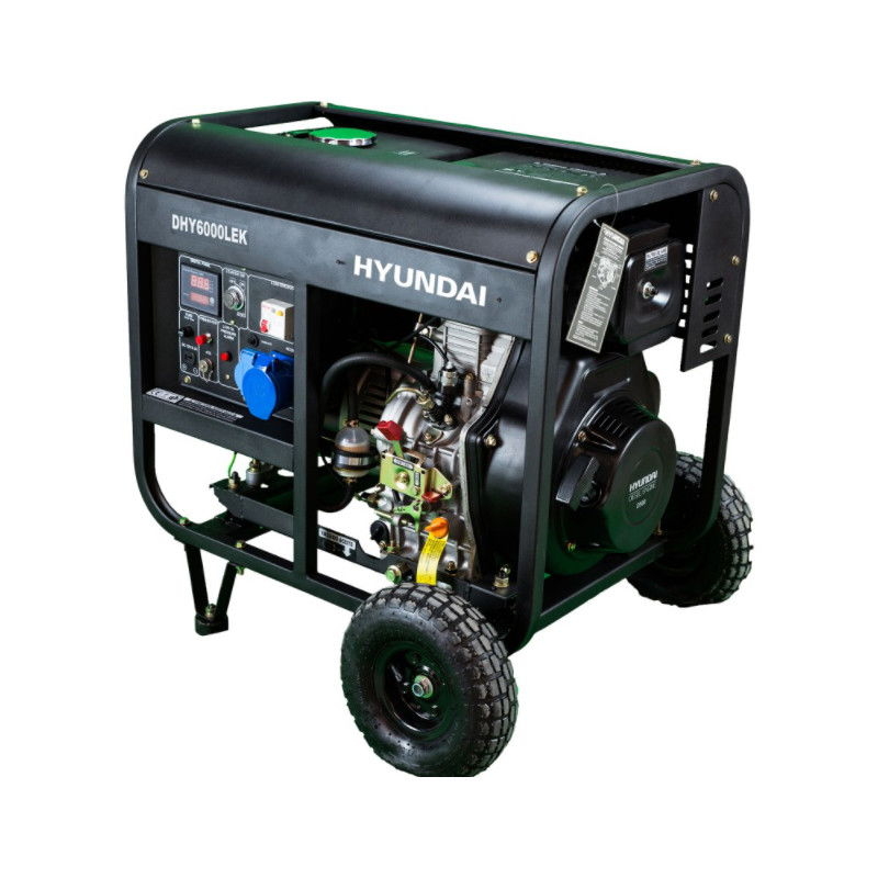 generateur-diesel-monophase-pour Générateur diesel monophasé pour usage industriel et professionnel avec AVR 5500 V Pro Hyundai - Imagen 1