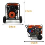 Groupe électrogène diesel 10 KVA DUALPOWER 380v/220v mobile - Afbeelding 2