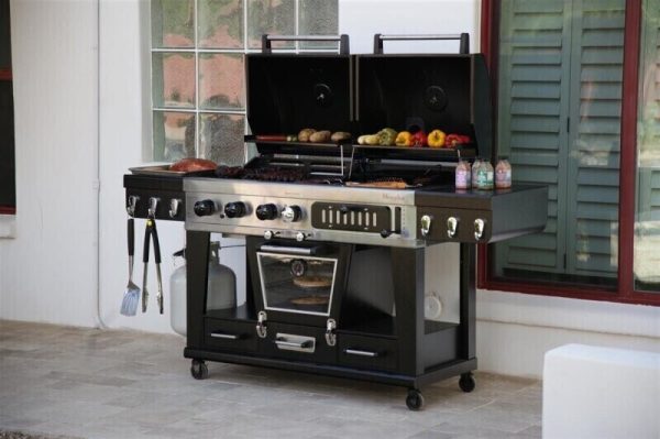 Pit Boss Memphis Ultimate Barbecue combiné à gaz et charbon de bois avec fumoir Article n° 10707 3 % de prépaiement – Bild 4