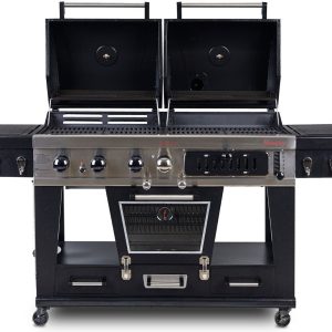 Pit Boss Memphis Ultimate Barbecue combiné à gaz et charbon de bois avec fumoir Article n° 10707 3 % de prépaiement