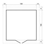 Cobertizo de madera timbela m343 h218 x 206 x 216 cm / 3,53 m2 – Bild 5