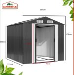 Gardebruk Tuinhuisje Metaal – met 2 Schuifdeuren – Bild 3
