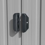 Tuinhuis 257 x 392 x 181 cm Metaalgrijs – Bild 3