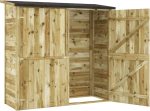 Tuinschuur geïmpregneerd grenenhout 182x76x175 cm - Afbeelding 3