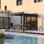 Pérgola aluminio naterial persea gris antracita 320x360 cm