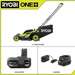 Ryobi ONE+ 18V 13 inch snoerloze accu-loop-duwmaaier (alleen gereedschap) - Afbeelding 2