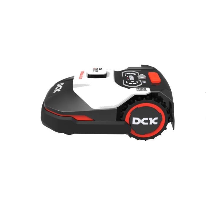 21 DCK KDRM107 Robot tondeuse avec câble périphérique jusqu'à 1 000 m² – Détection d'obstacles LiDAR – Schéma de tonte systématique - Imagen 1