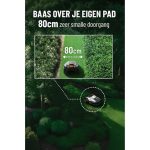DCK KDRM107 Robot tondeuse avec câble périphérique jusqu'à 1 000 m² – Détection d'obstacles LiDAR – Schéma de tonte systématique - Imagen 3