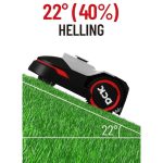 DCK KDRM107 Robot tondeuse avec câble périphérique jusqu'à 1 000 m² – Détection d'obstacles LiDAR – Schéma de tonte systématique - Imagen 4