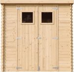 Timbela Casa de almacenamiento jardín 142x204x200 cm/2.22 m2