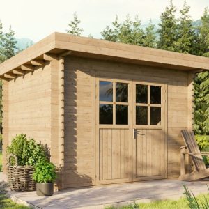 Tuinhuisje Houten schuur Blokhut 3x2,5m 28mm