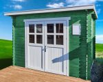 Tuinhuisje Houten schuur Blokhut 3x2,5m 28mm – Bild 4