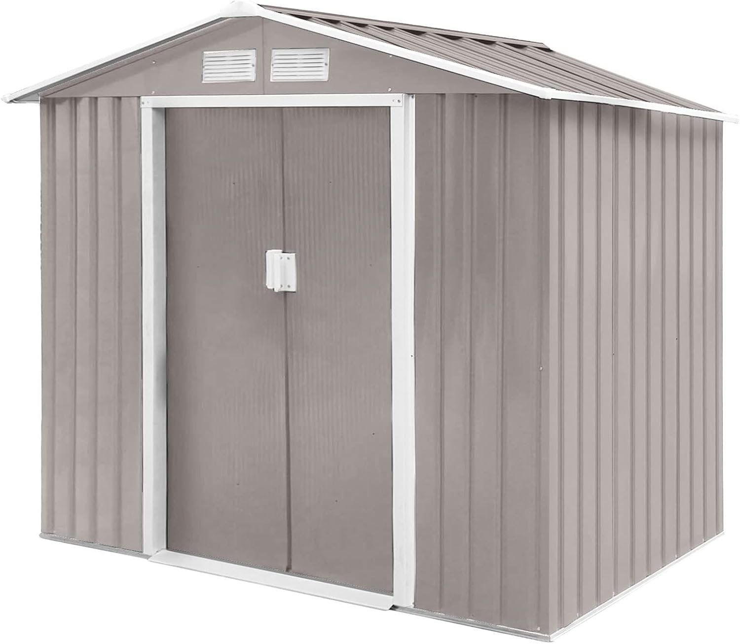 407 HATTORO S300 gereedschapsschuur tuinhuis schuur 15 m³ lichtgrijs – Image 1