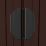 Caseta de jardín de acero galvanizado marrón oscuro 192x772x223 cm – Bild 5