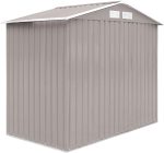 HATTORO S300 gereedschapsschuur tuinhuis schuur 15 m³ lichtgrijs – Image 4