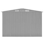 Cobertizo de jardín acero galvanizado gris 257x990x181 cm Vidaxl – Bild 4