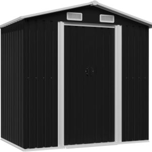 Tuinberging Antraciet Staal 204x132x186 Cm