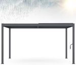 Pérgola con lamas orientables en gris antracita - IDMarket – Image 4