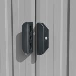 Cobertizo de jardín acero galvanizado gris 257x990x181 cm Vidaxl – Bild 6