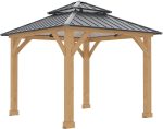 Pérgola de Jardín Gardiun Denver 8,76 m2 287x287x300 cm Madera Laminada