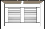 Cenador con toldo retráctil 3x4x2,3 m Taupe 180 g/m² - Image 6