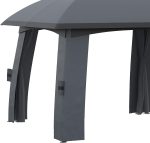 Outsunny Cenador de jardín Gazebo Exterior con Doble Techo y - Image 7