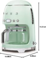 Smeg 50's Retro DCF02PGUK Filterkoffiezetapparaat met timer - Pastelgroen - Imagen 2