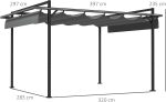 Pérgola Outsunny 297x397x235 cm - Image 2