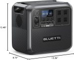 BLUETTI AC180 mobiele stroomgenerator, 0-80% in 45 min, 1152Wh LiFePO4-batterij met 2 stopcontacten 1800W (2700W piek), draagbaar energiestation - Image 2