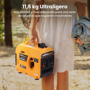 1200W benzinegenerator 230V stille draagbare lichtgewicht generator met USB-uitgangen voor thuis en camping Maxpeedingrods - Imagen 3