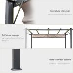 Outsunny Cenador de Jardín aluminio – Image 5