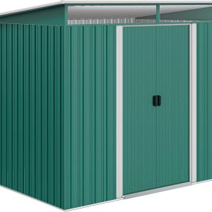 Outsunny Cobertizo de Jardín Exterior 4,5 m² 260x194x200 cm con