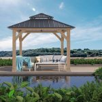 Pérgola de Jardín Gardiun Denver 8,76 m2 287x287x300 cm Madera Laminada - Image 5