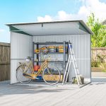 Outsunny Cobertizo de Jardín Exterior 4,5 m² 260x194x200 cm con – Image 4