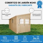 Timbela Cobertizo de madera – h243x216x416 cm/8 m2 - Afbeelding 4