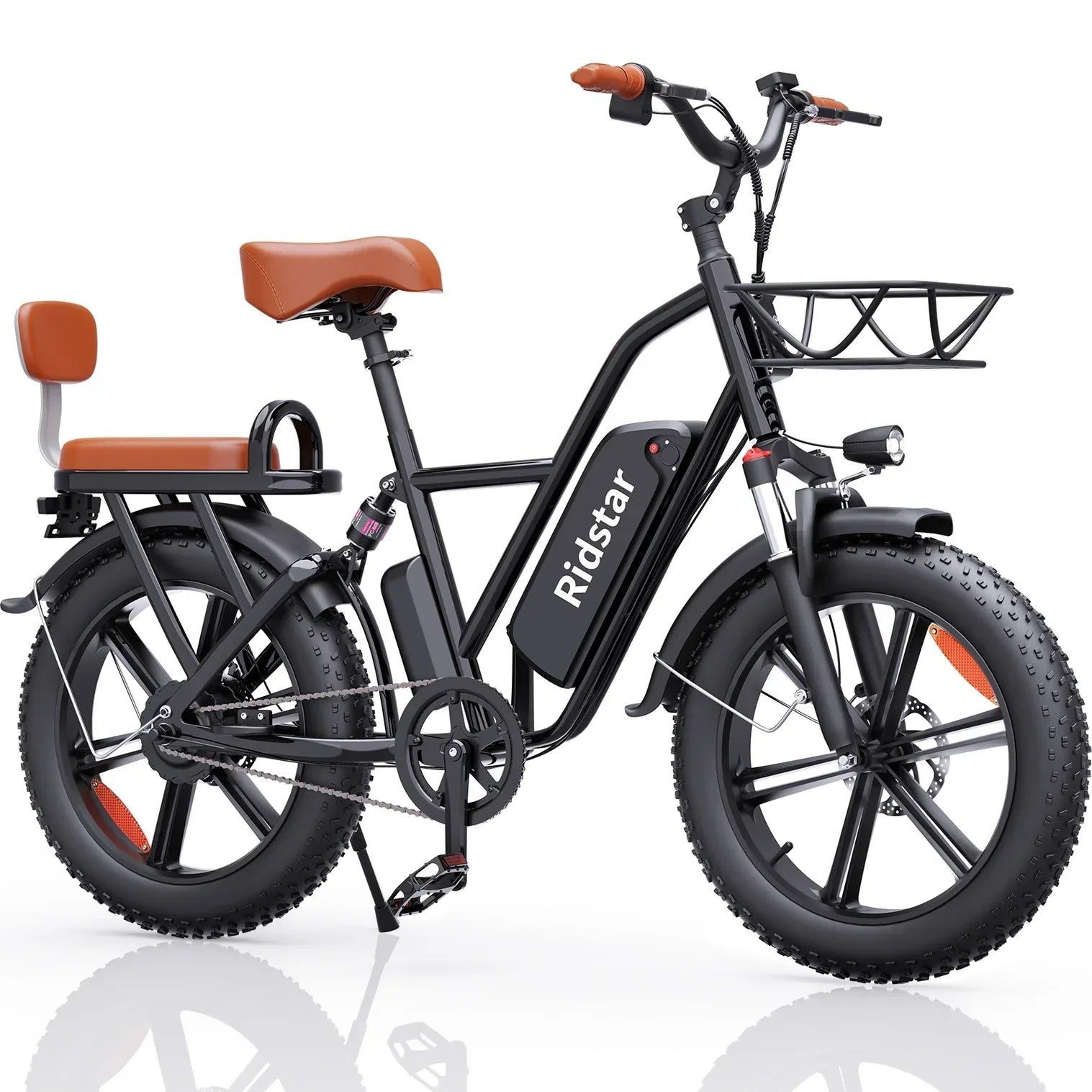 RIDSTAR-FM001-BLACK-wb-12-1.jpg Ridstar FM001 2-Seater Electric Bike - Image 1