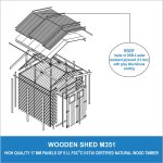 Timbela M351 Houten Tuinschuur 4,08 m² – Image 2
