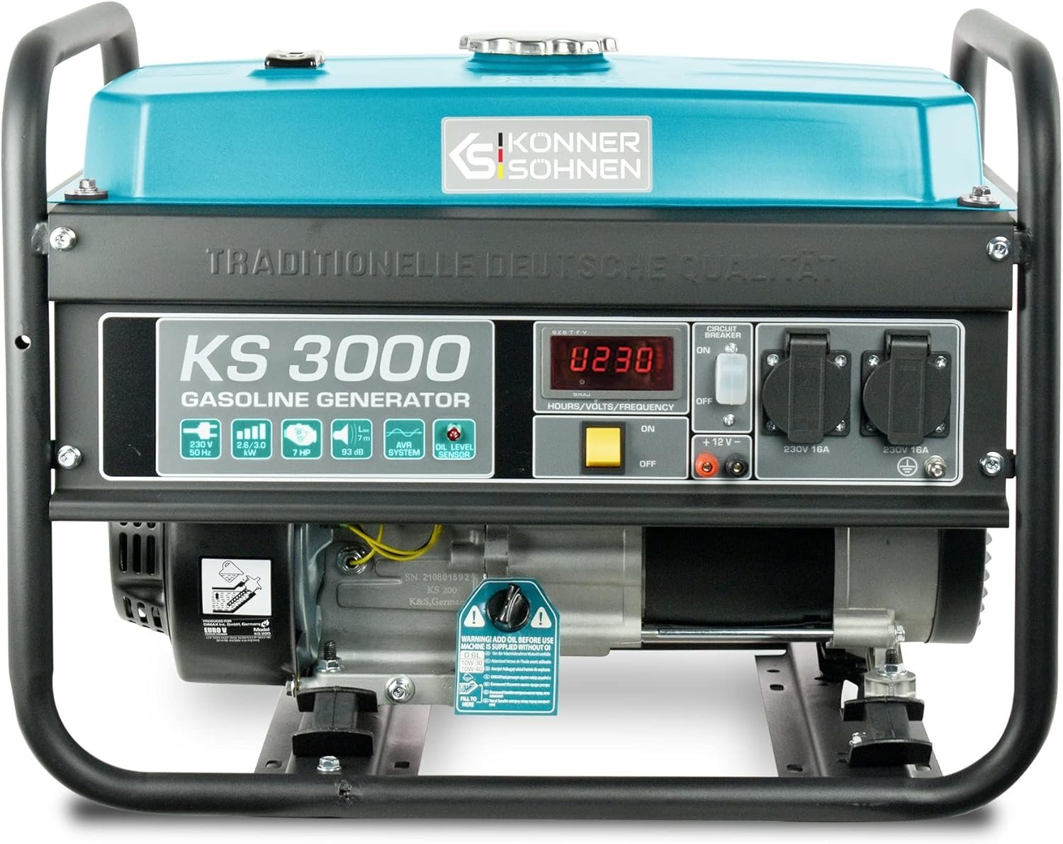 cd091097-39dd-4e99-b4da-0a814eba6729 De benzinegenerator KS 3000E van het Duitse merk Könner & Söhnen - Image 1