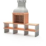 MOVELAR - Barbacoa de Obra Prefabricada de Leña y Carbón Modelo Albufeira – Image 3