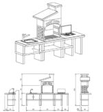 Palazzetti Guanaco 2 Cocina de exterior de obra – Image 3
